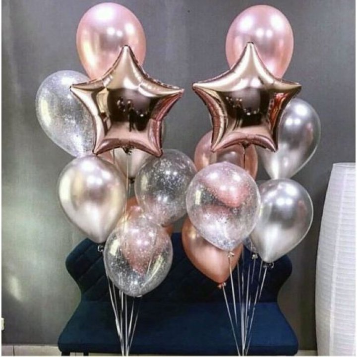 Фонтаны шаров "Дубль старт" с доставкой в Новом Уренгое