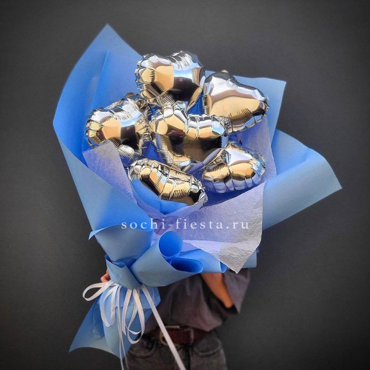 Букет из шаров сердец  №2 в Новом Уренгое