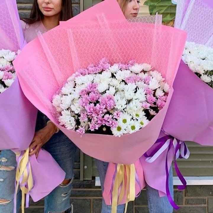 Букет хризантем №3 в Новом Уренгое