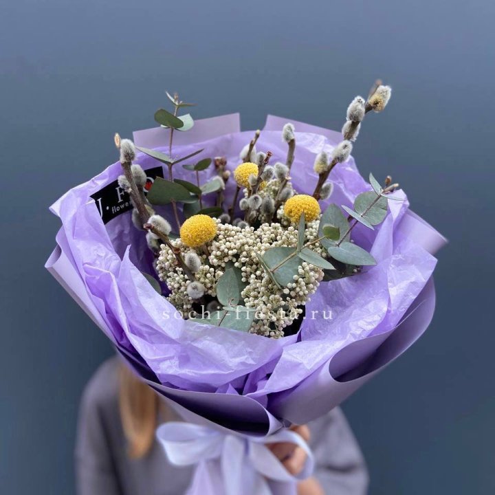 Букет с Вербой №1 в Новом Уренгое