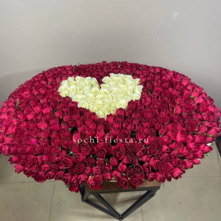 501 роза в корзине в Новом Уренгое
