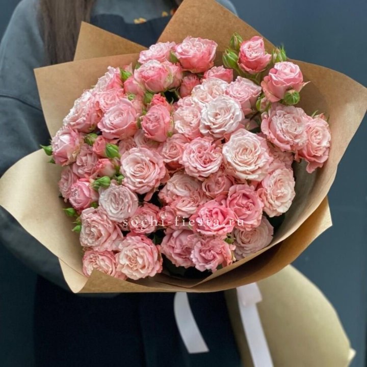 Пионовидные розы Bombastic №2 в Новом Уренгое