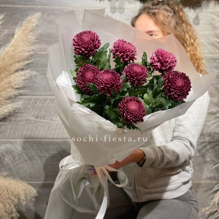 Хризантемы Бигуди в Новом Уренгое