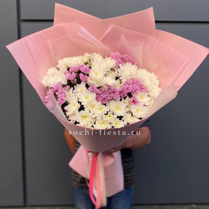  Букет хризантем- гигант  в Новом Уренгое