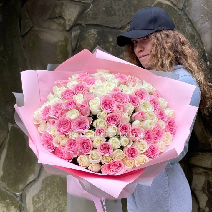 101 роза Миксбери в Новом Уренгое