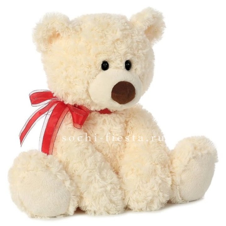 Белый плюшевый мишка  в Новом Уренгое
