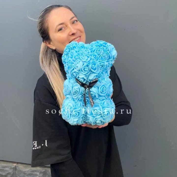 Игрушка медведь голубая в Новом Уренгое